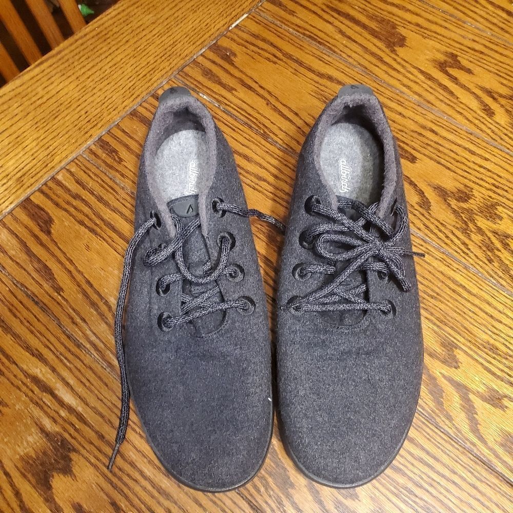 Allbirds grey men wool run grey bottoms sz13